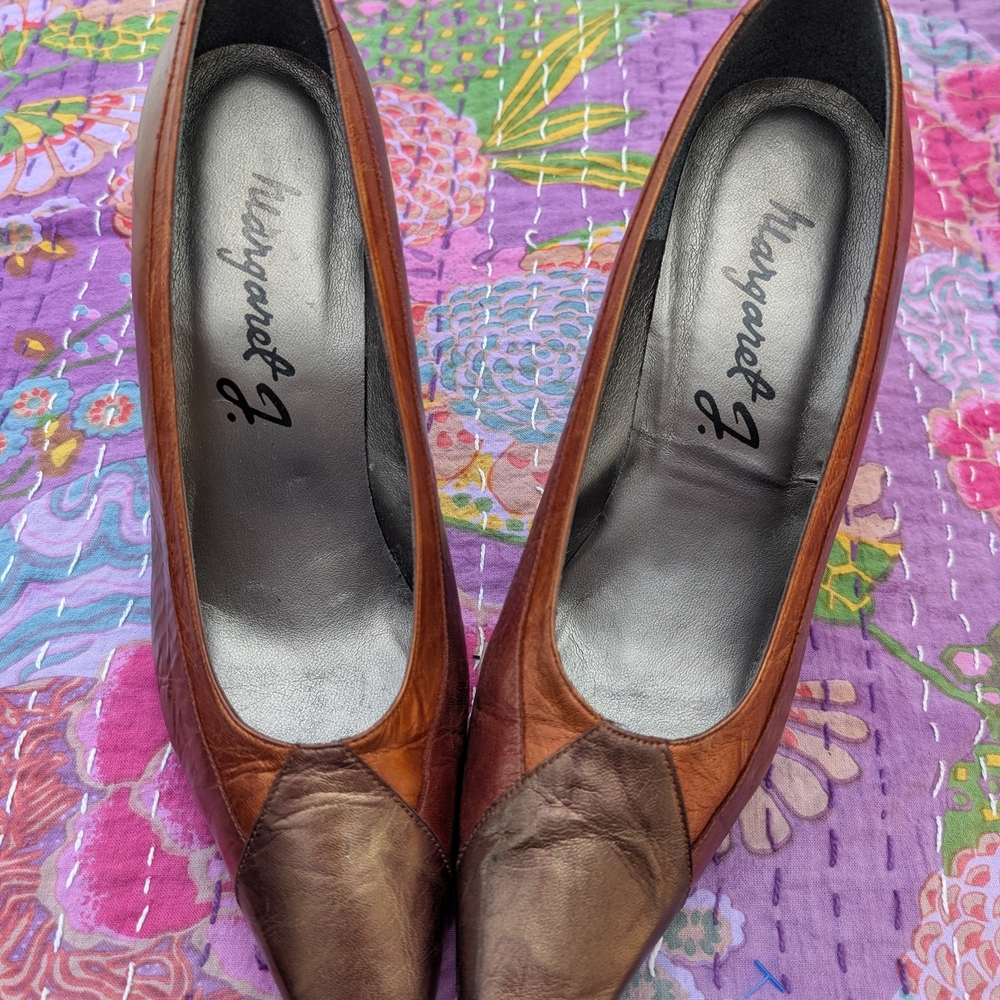 Margaret M Brown Leather Women's Shoes